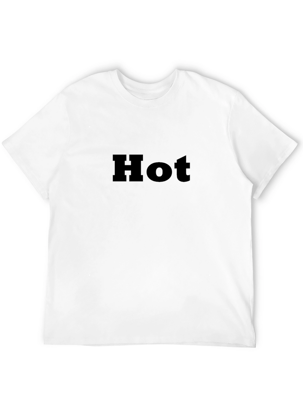 Mens Black Hot Graphic Tee - Stylish Casual Wear