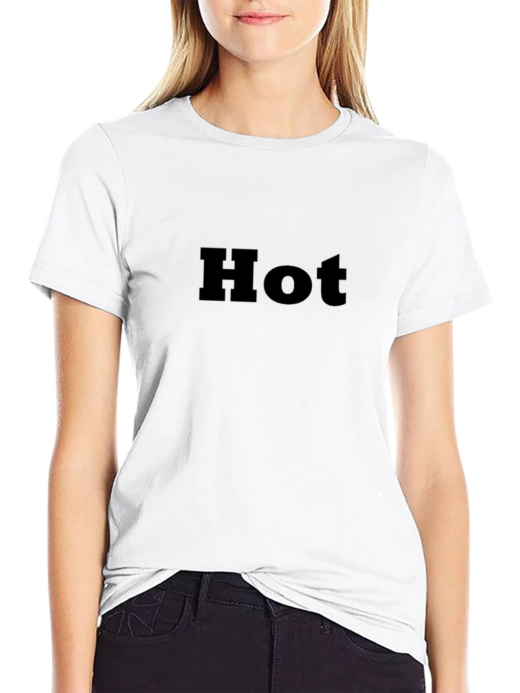 Mens Black Hot Graphic Tee - Stylish Casual Wear