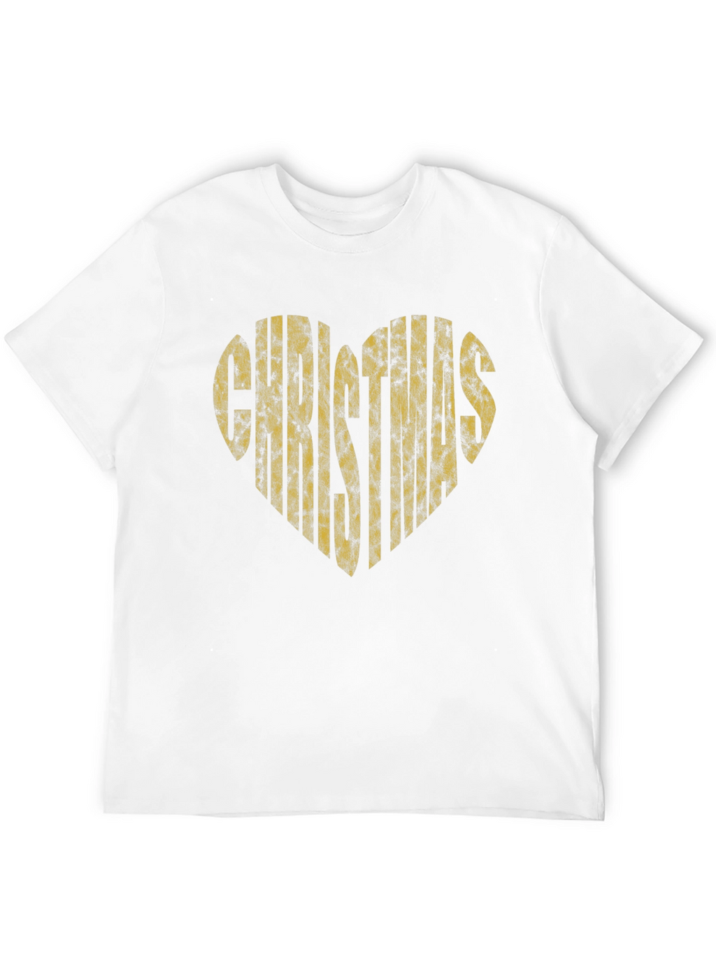 Christmas Heart Graphic T-Shirt - Black