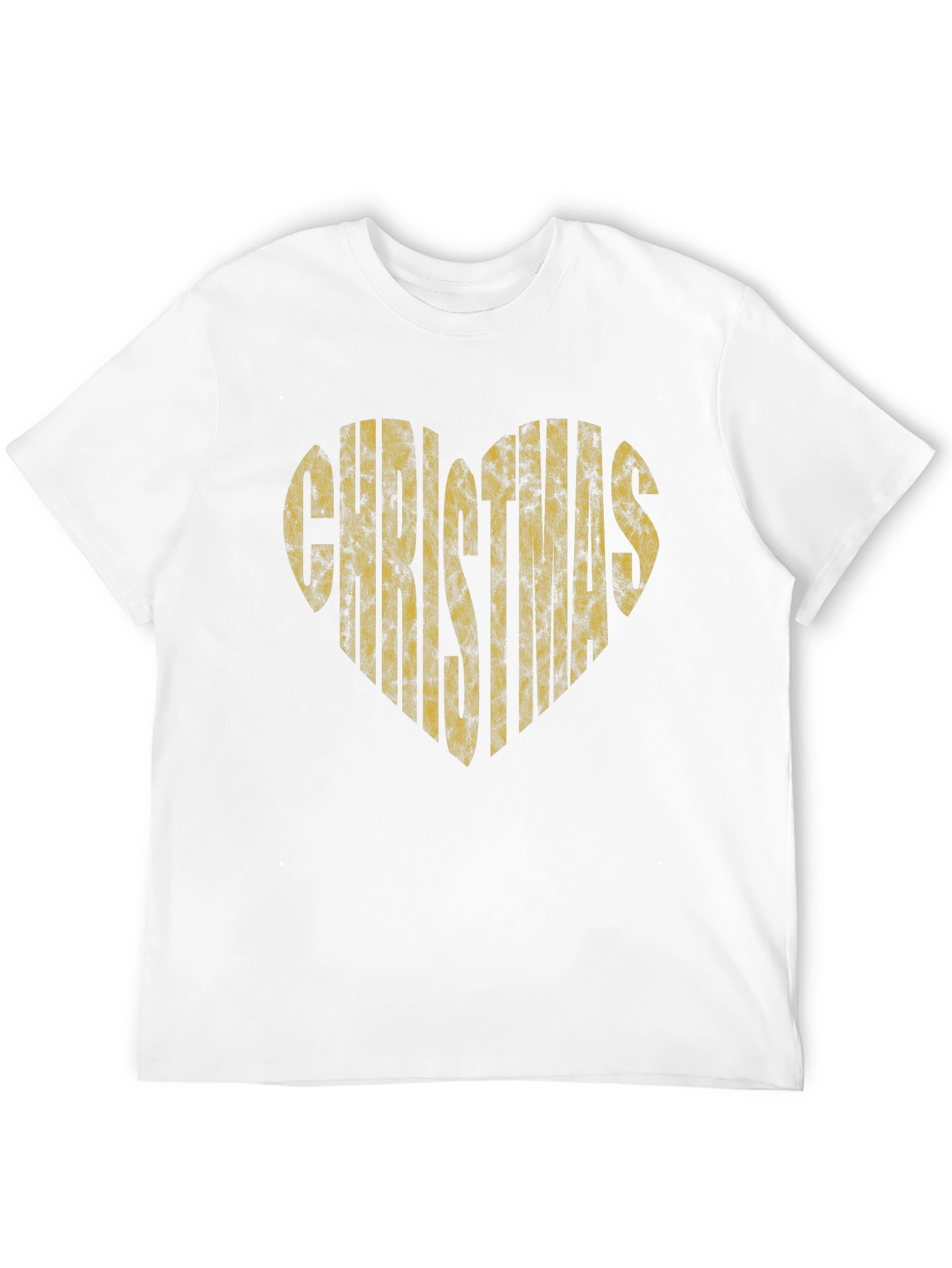 Christmas Heart Graphic T-Shirt - Black
