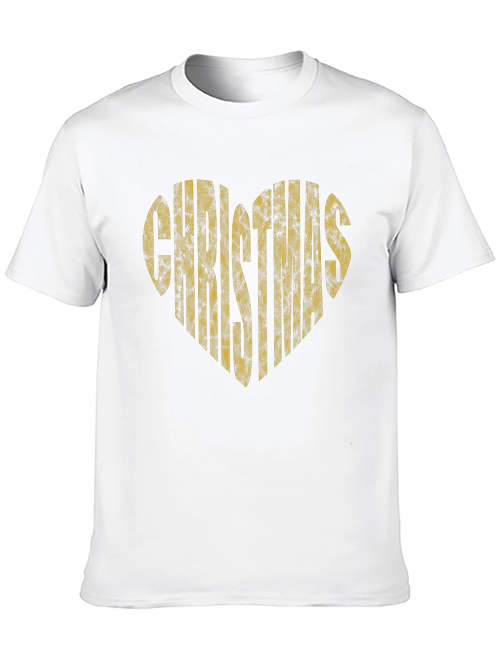 Christmas Heart Graphic T-Shirt - Black