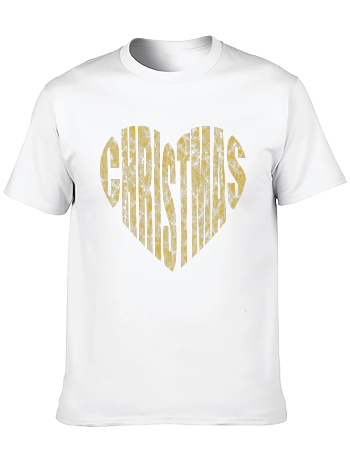 Christmas Heart Graphic T-Shirt - Black