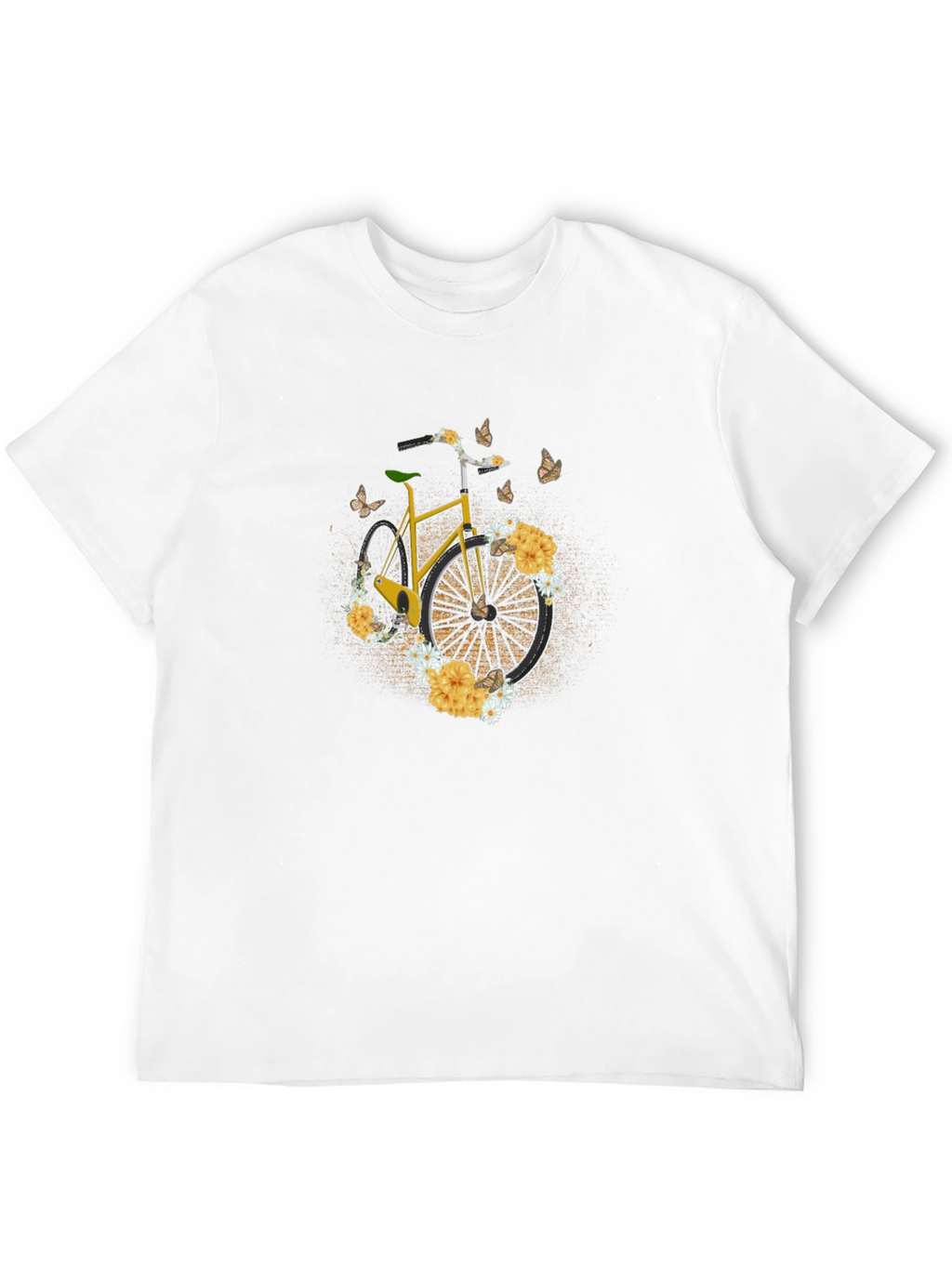 Floral Bike T-Shirt - Unique Graphic Tee