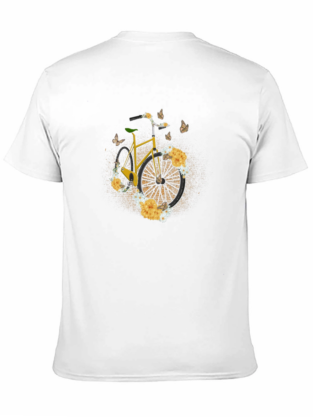 Floral Bike T-Shirt - Unique Graphic Tee