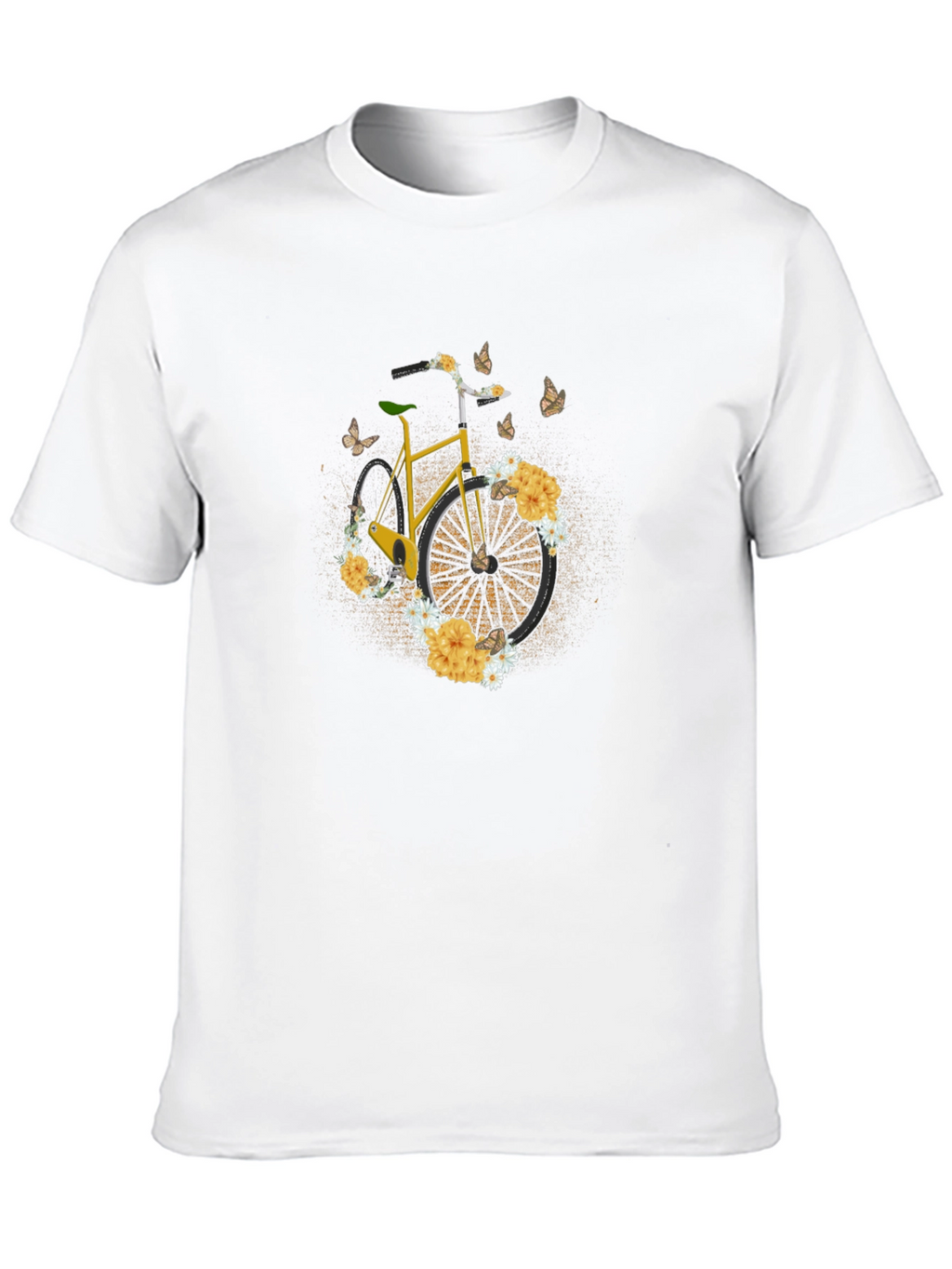 Floral Bike T-Shirt - Unique Graphic Tee