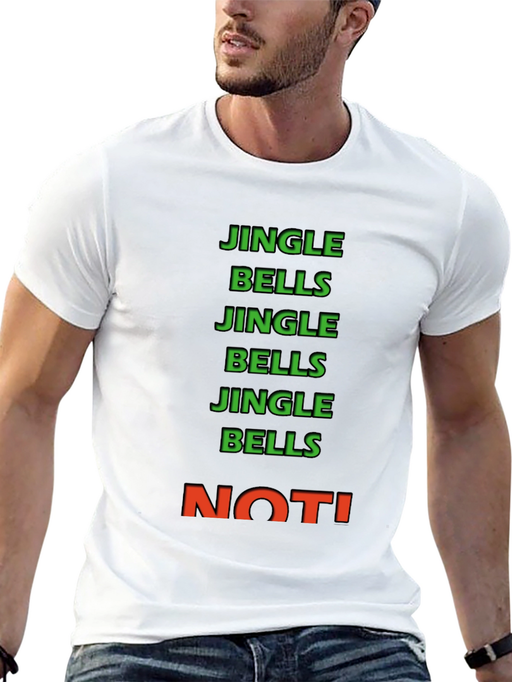 Jingle Bells NOT! Crew Neck Tee