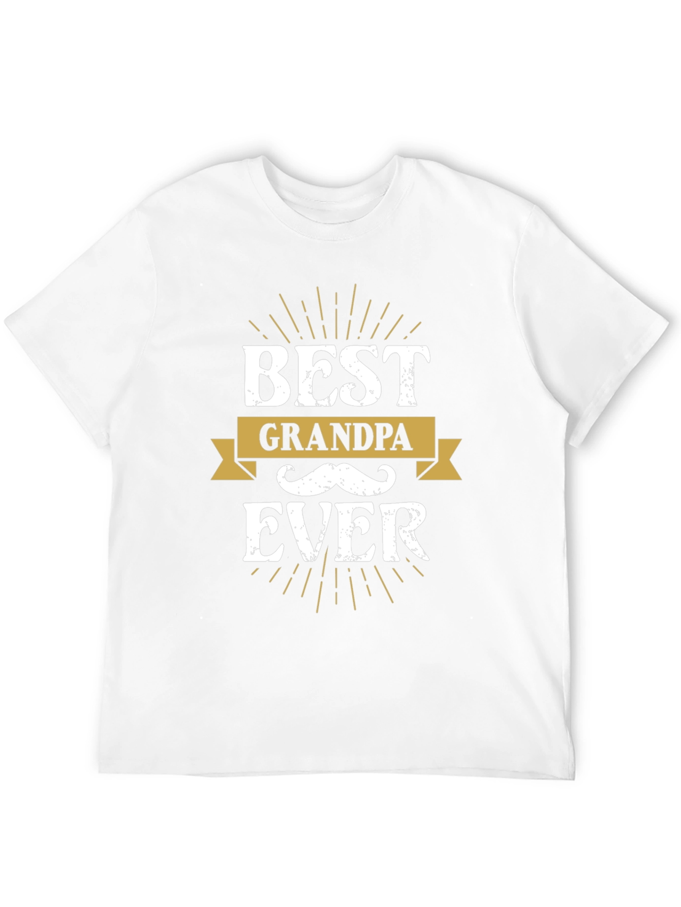 Best Grandpa Ever Black Graphic Tee