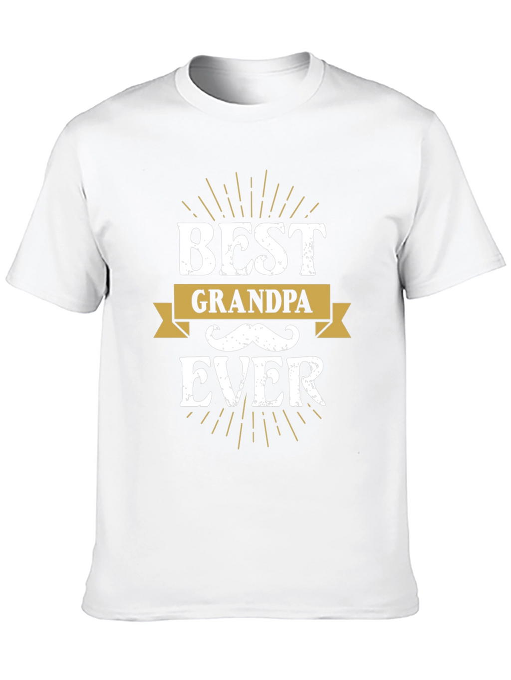 Best Grandpa Ever Black Graphic Tee