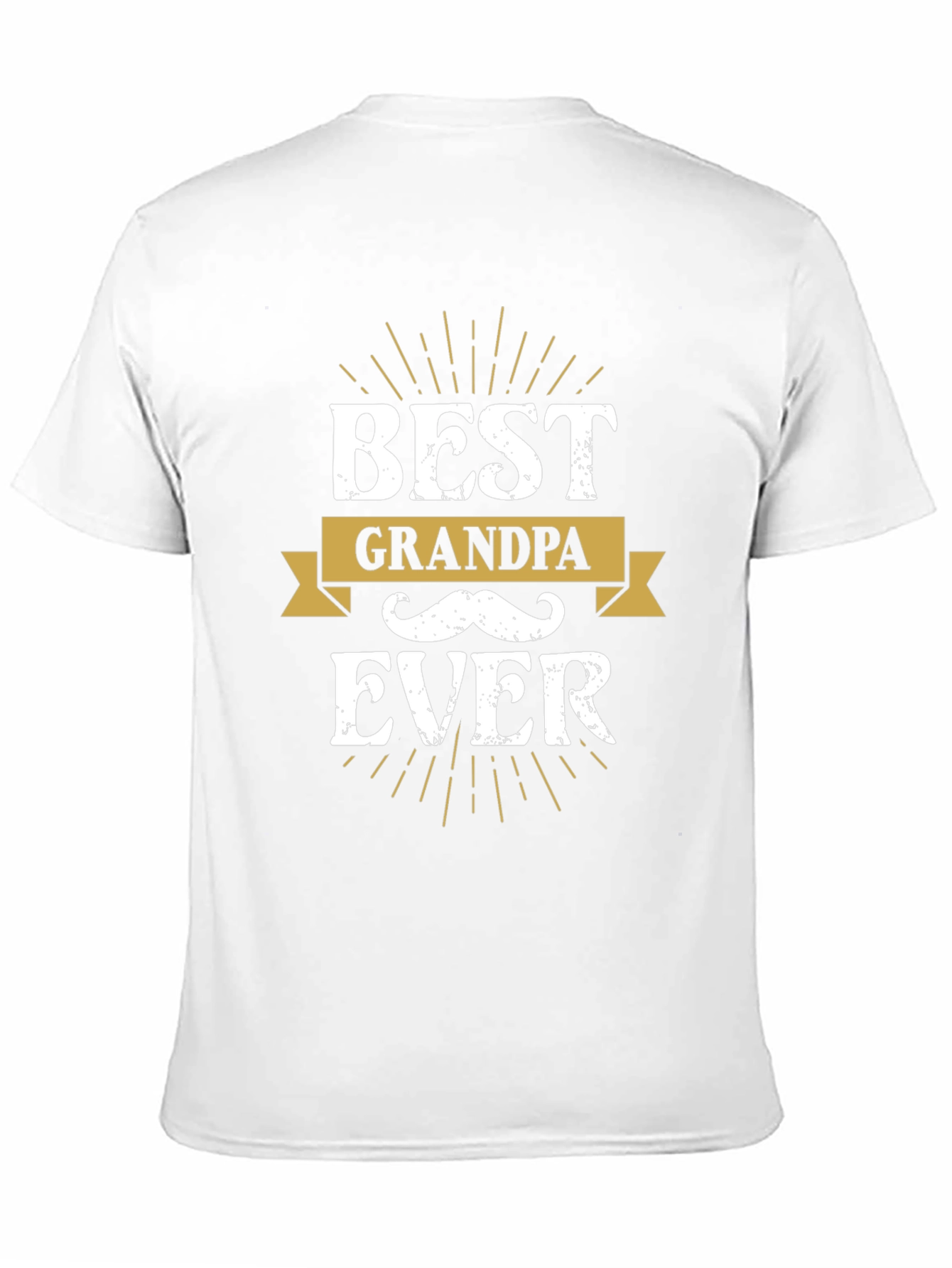 Best Grandpa Ever Black Graphic Tee