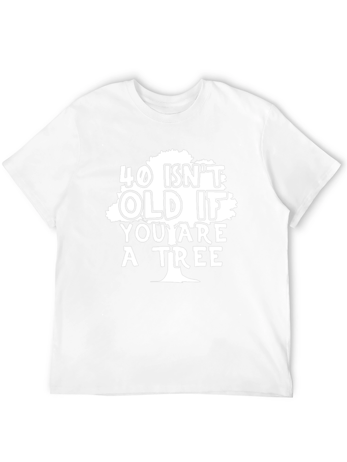 Funny 40th Birthday Tree T-Shirt - Mens Black Tee