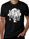 Funny 40th Birthday Tree T-Shirt - Mens Black Tee