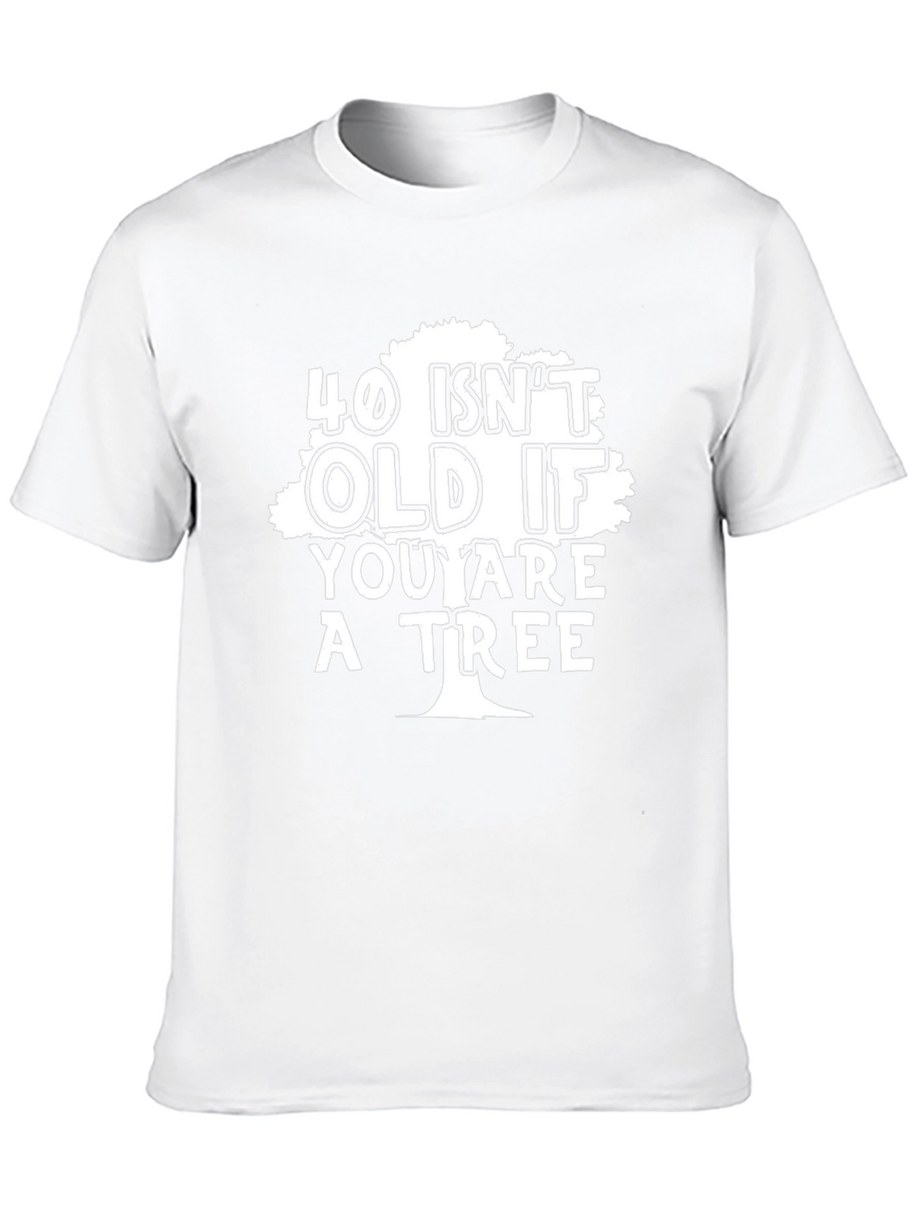 Funny 40th Birthday Tree T-Shirt - Mens Black Tee