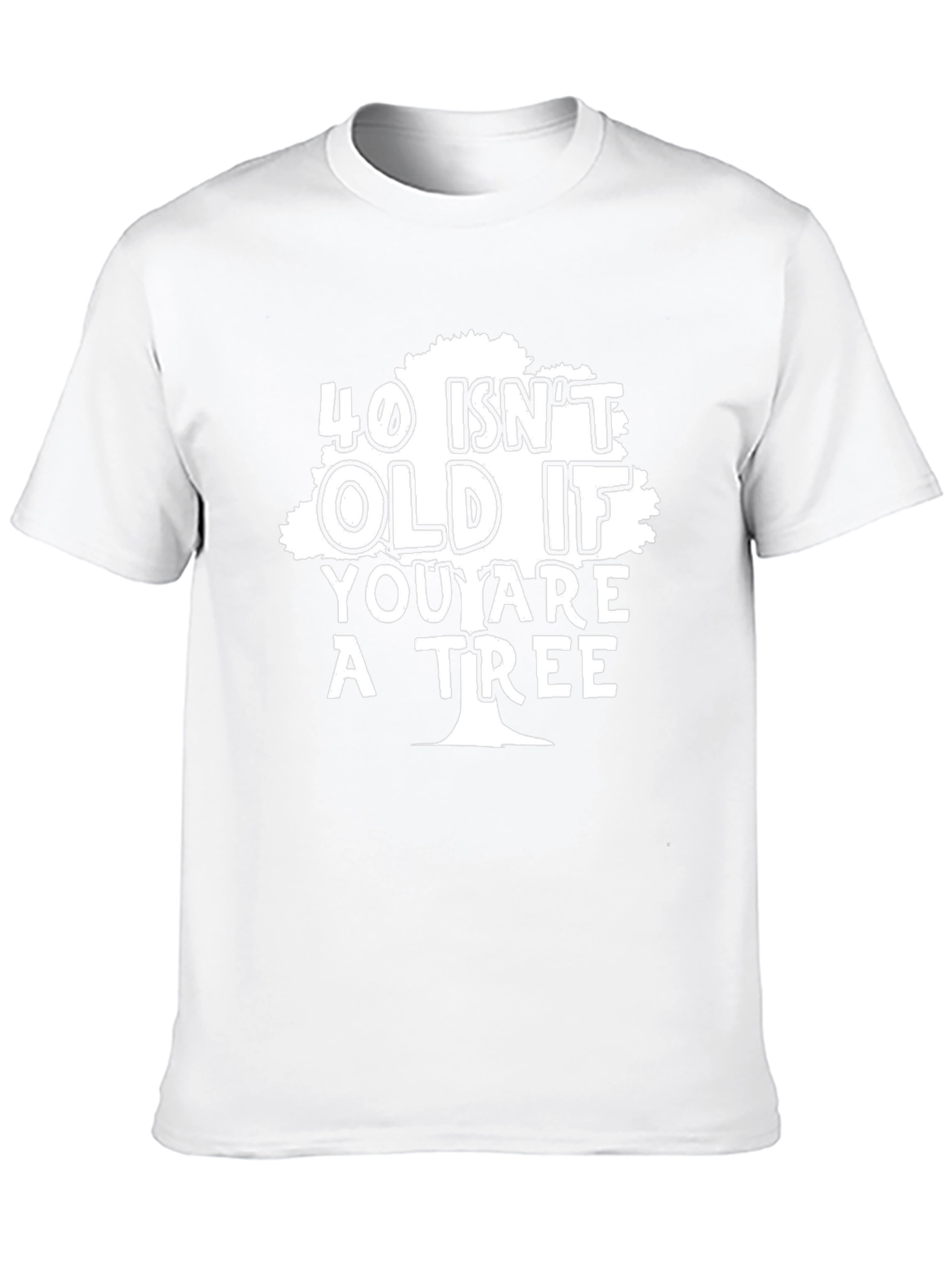 Funny 40th Birthday Tree T-Shirt - Mens Black Tee