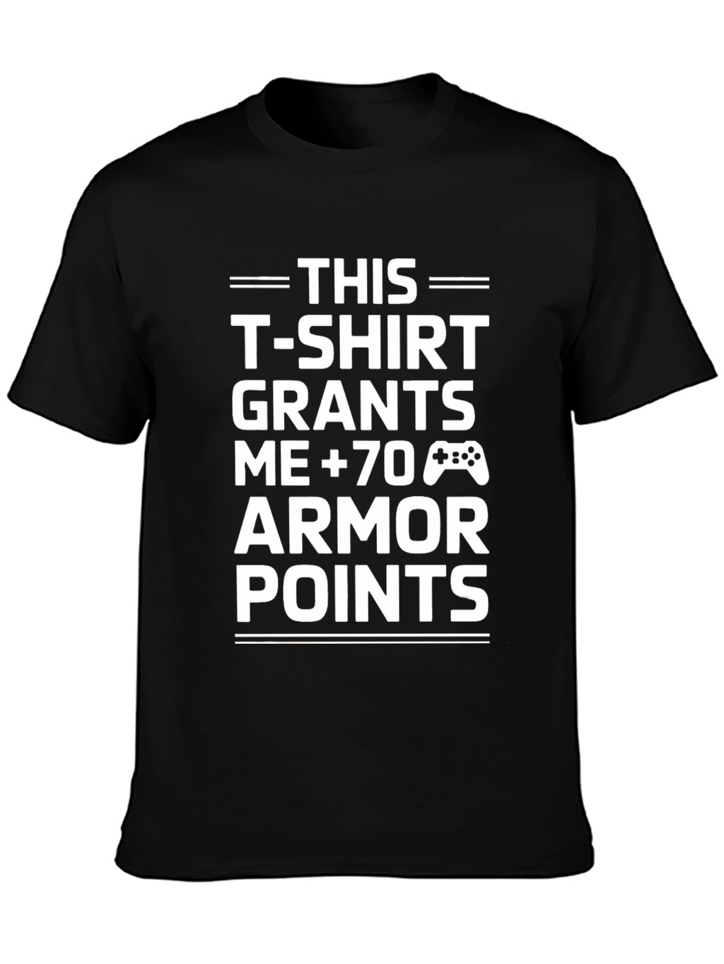 Gamer Armor Points T-Shirt - Black