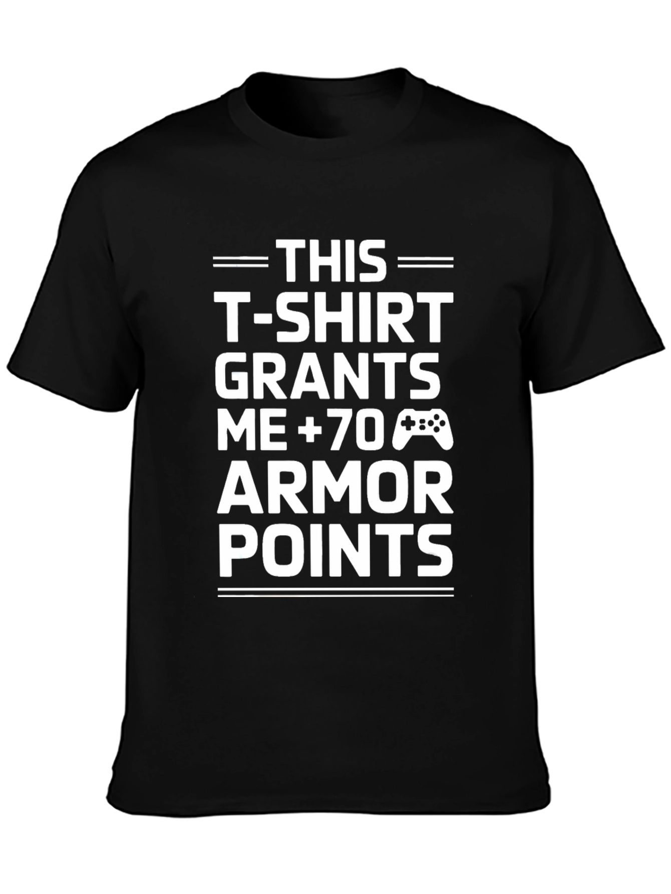 Gamer Armor Points T-Shirt - Black