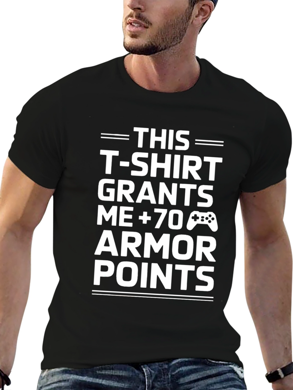 Gamer Armor Points T-Shirt - Black