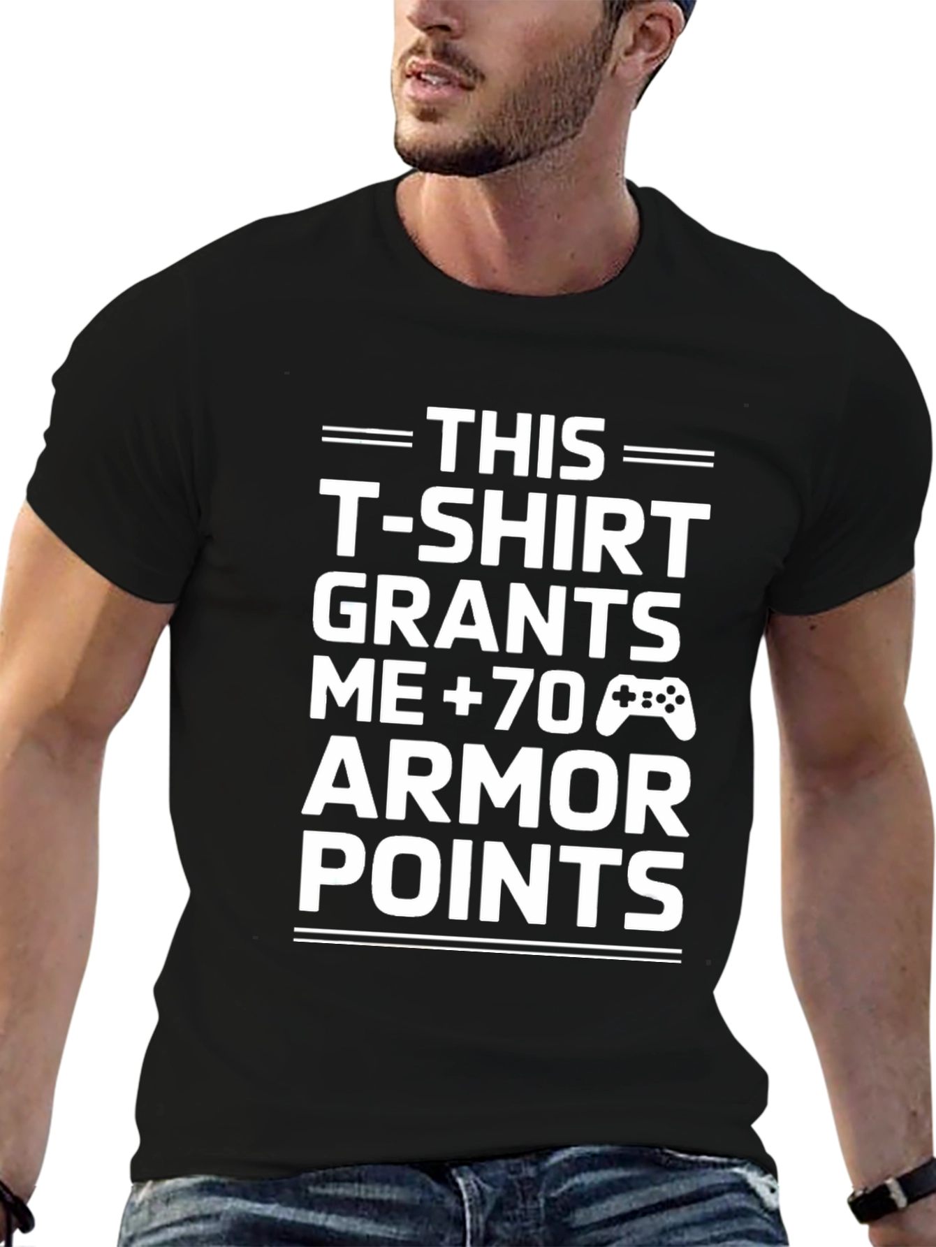 Gamer Armor Points T-Shirt - Black