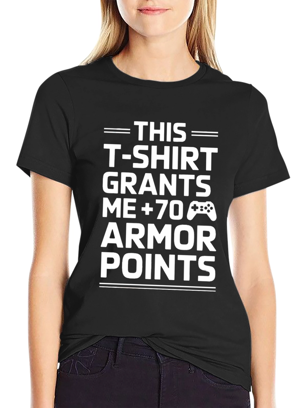 Gamer Armor Points T-Shirt - Black