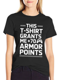 Gamer Armor Points T-Shirt - Black