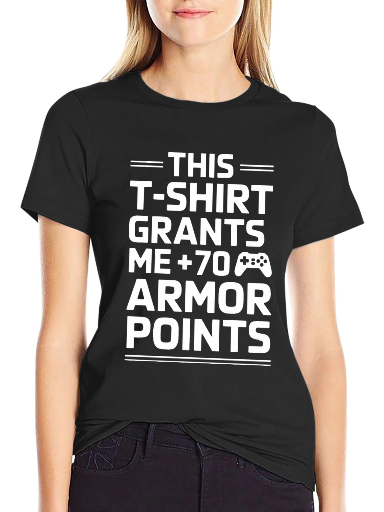 Gamer Armor Points T-Shirt - Black