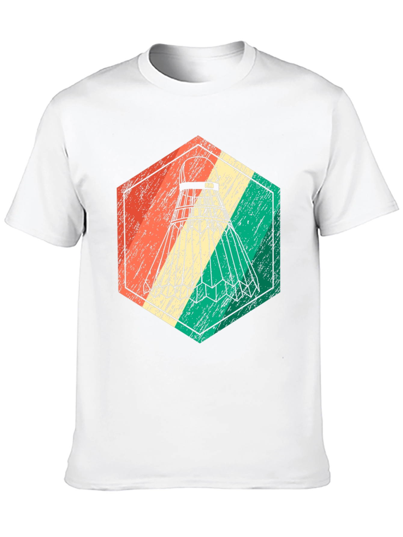 Vintage Badminton Shuttlecock Graphic Tee