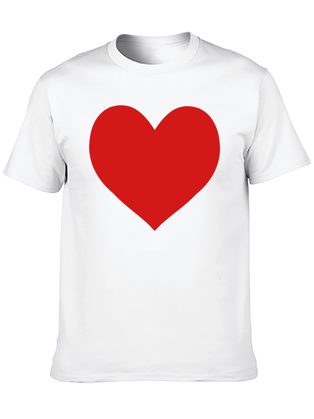 Red Heart Graphic Black T-Shirt