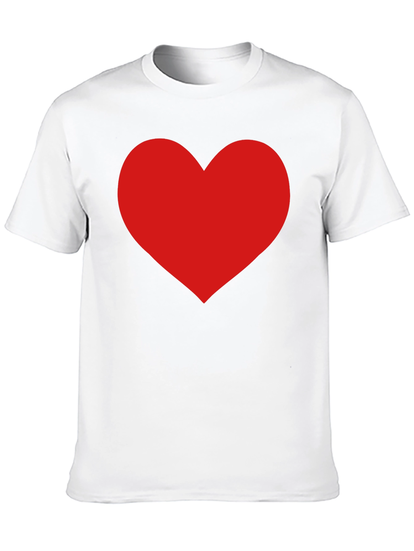 Red Heart Graphic Black T-Shirt