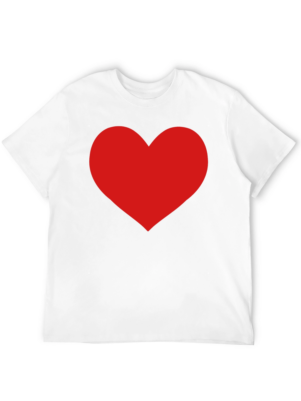 Red Heart Graphic Black T-Shirt