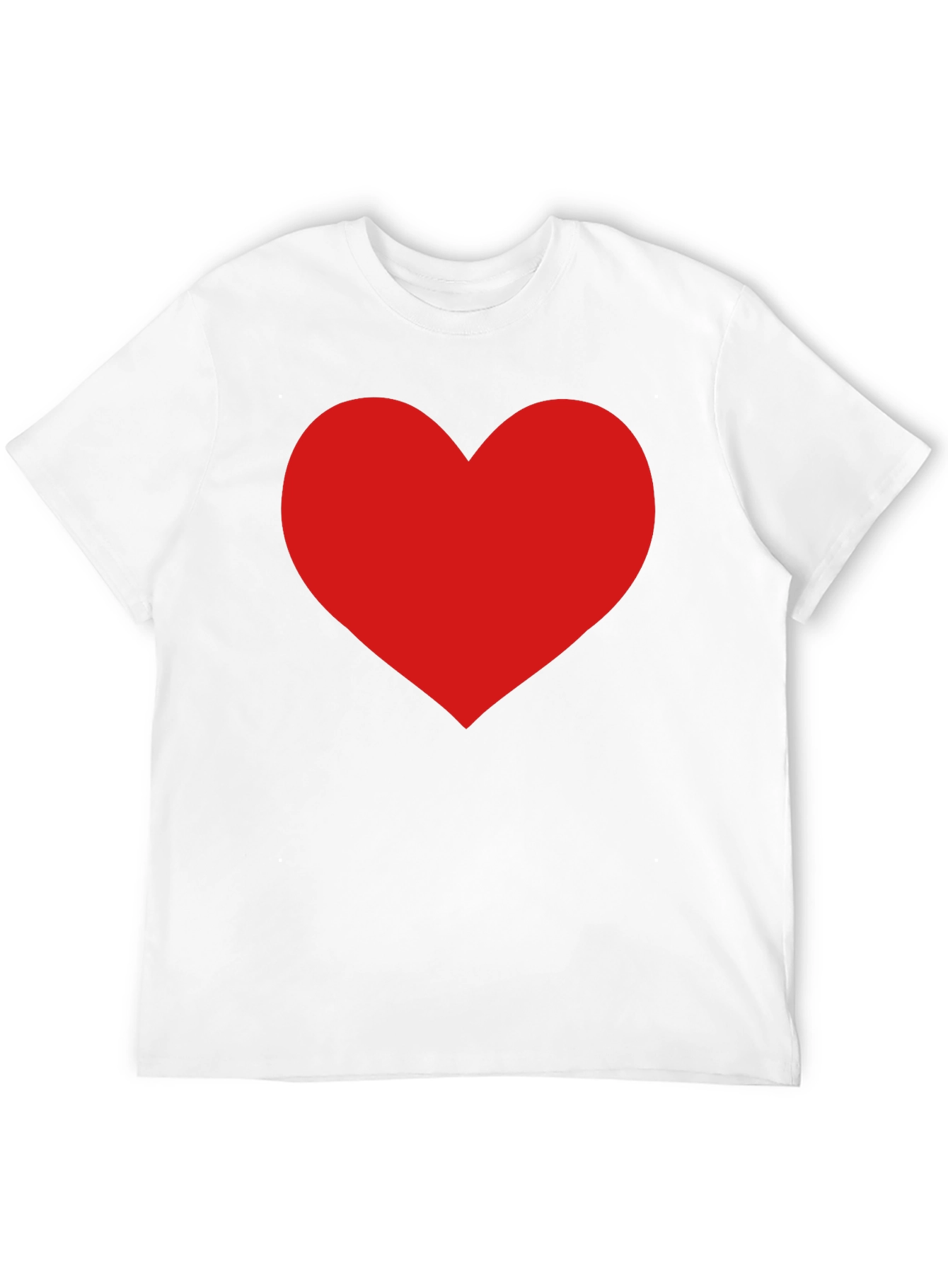Red Heart Graphic Black T-Shirt