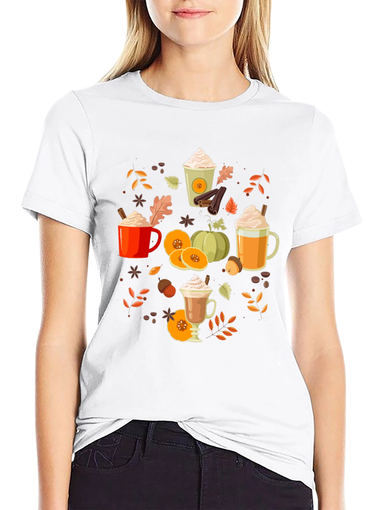 Fall Pumpkin Spice Latte T-Shirt