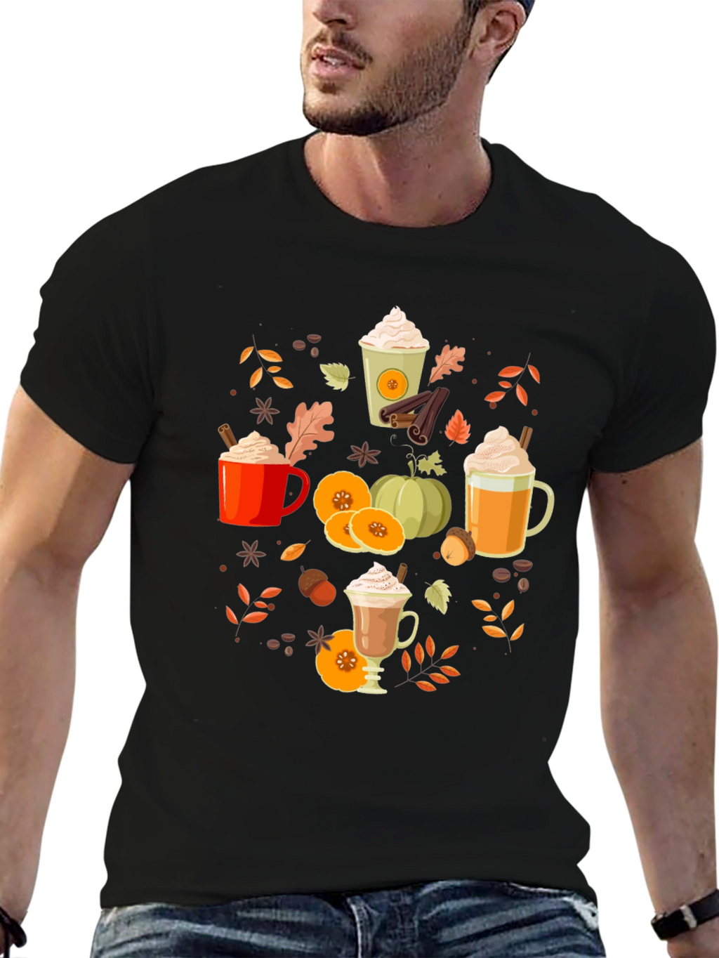 Fall Pumpkin Spice Latte T-Shirt