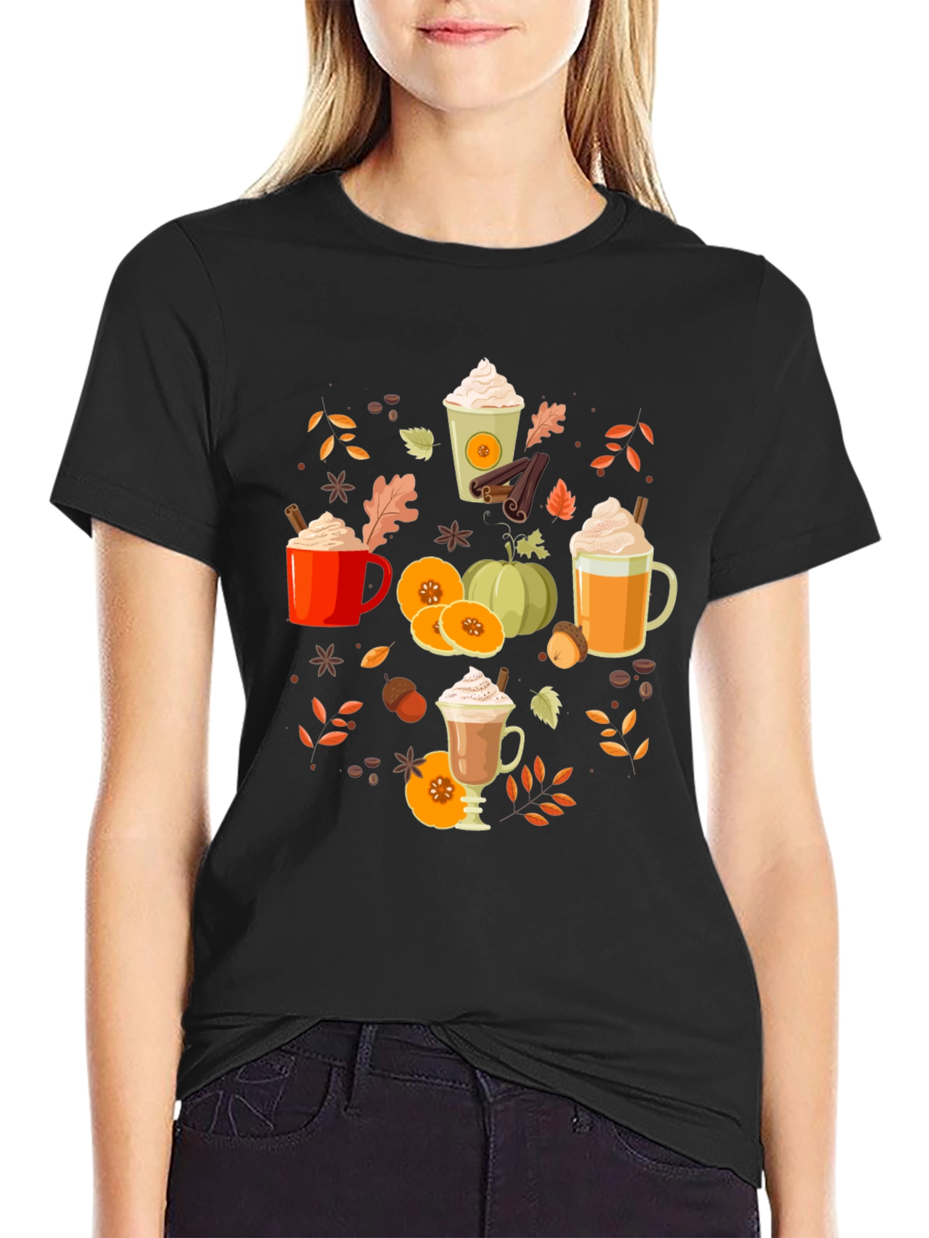 Fall Pumpkin Spice Latte T-Shirt