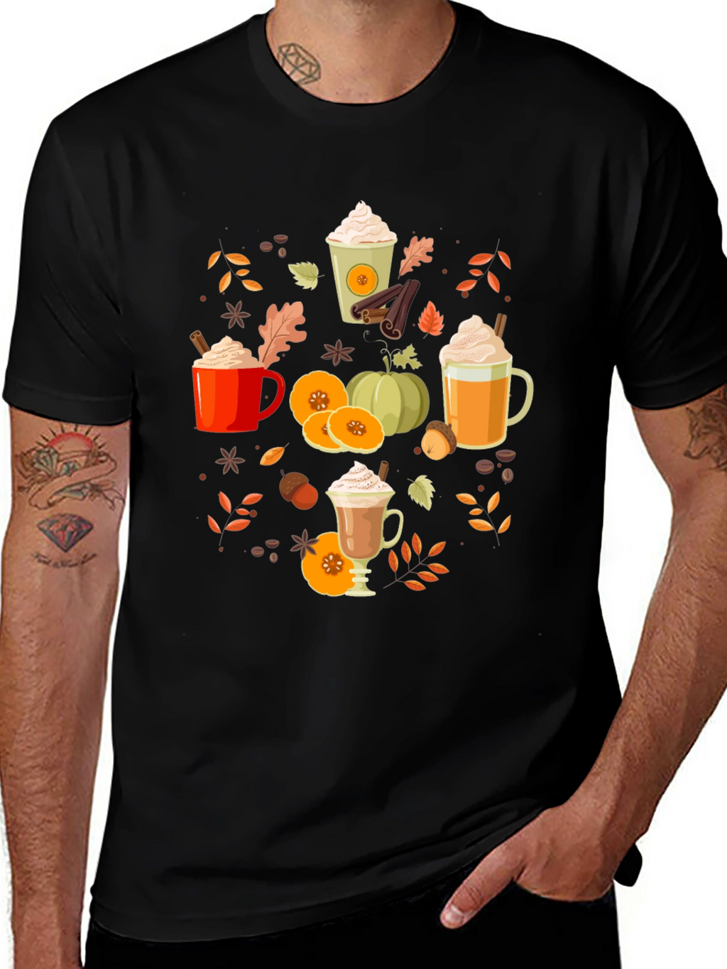 Fall Pumpkin Spice Latte T-Shirt