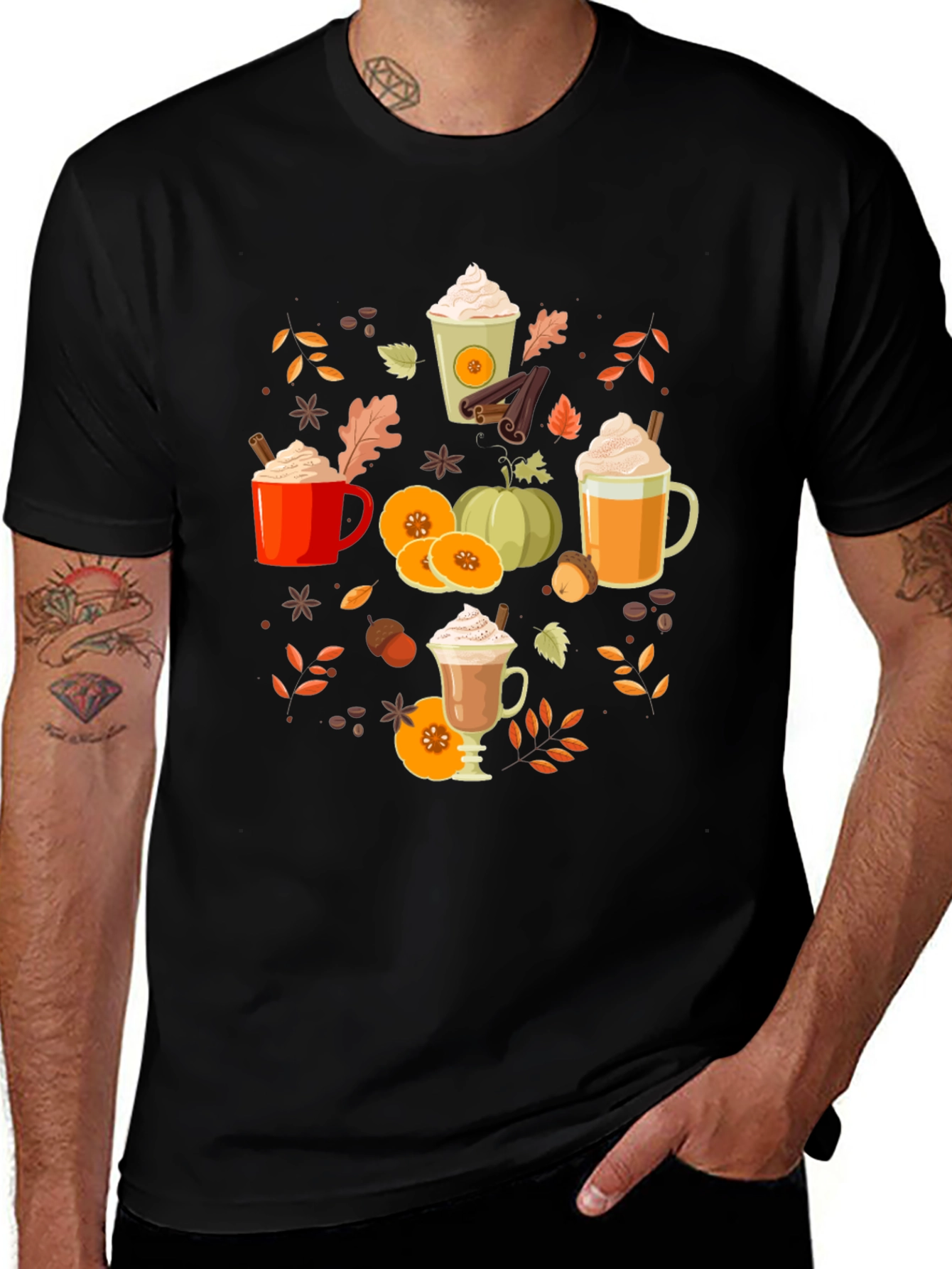 Fall Pumpkin Spice Latte T-Shirt