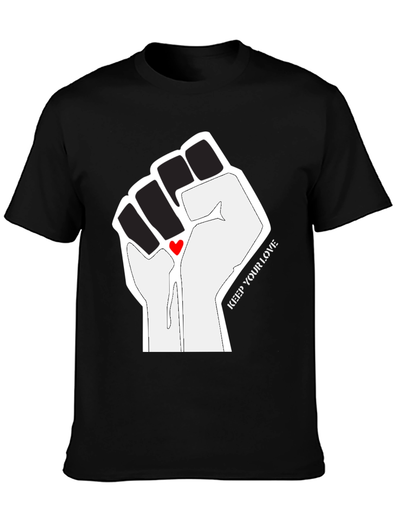 Empowered Love Graphic Tee - Black