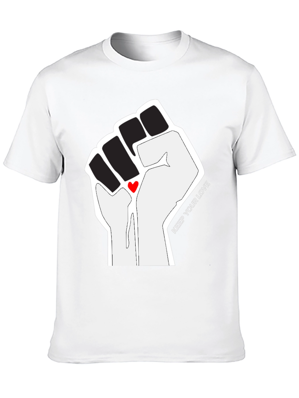 Empowered Love Graphic Tee - Black