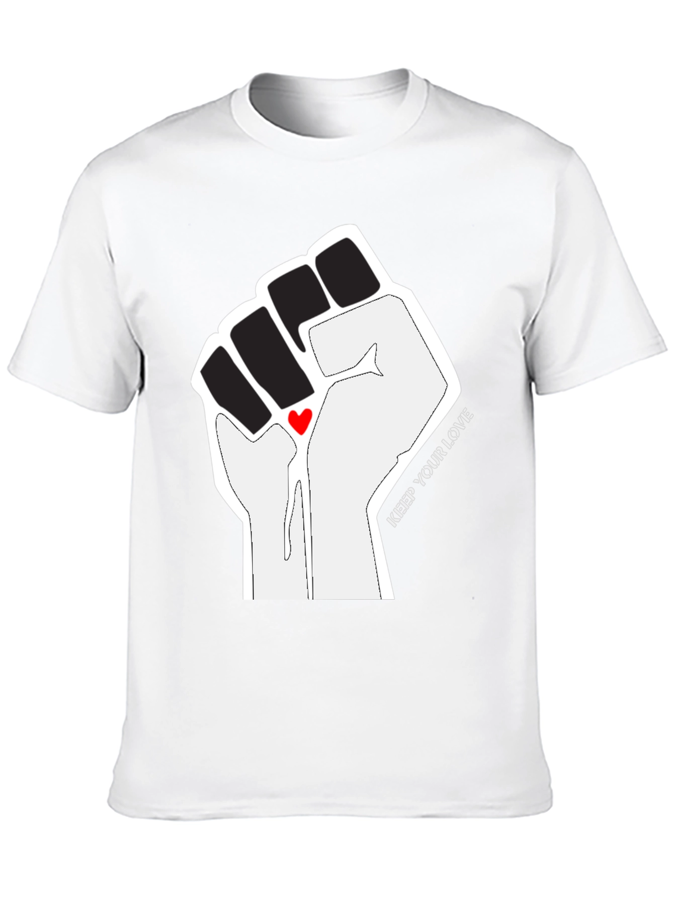 Empowered Love Graphic Tee - Black