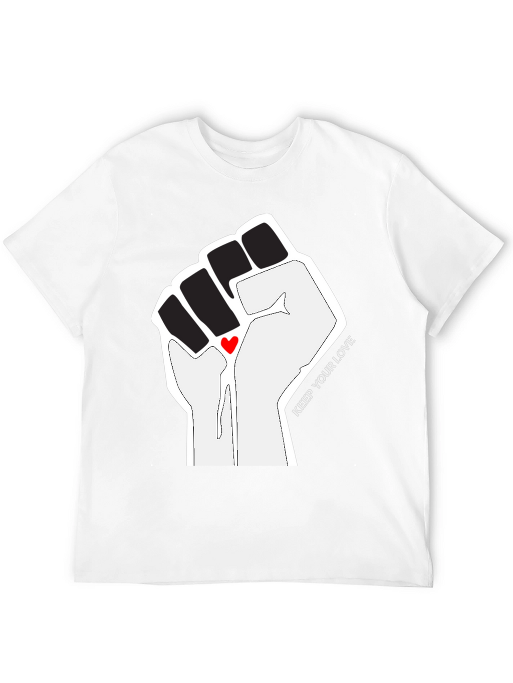 Empowered Love Graphic Tee - Black