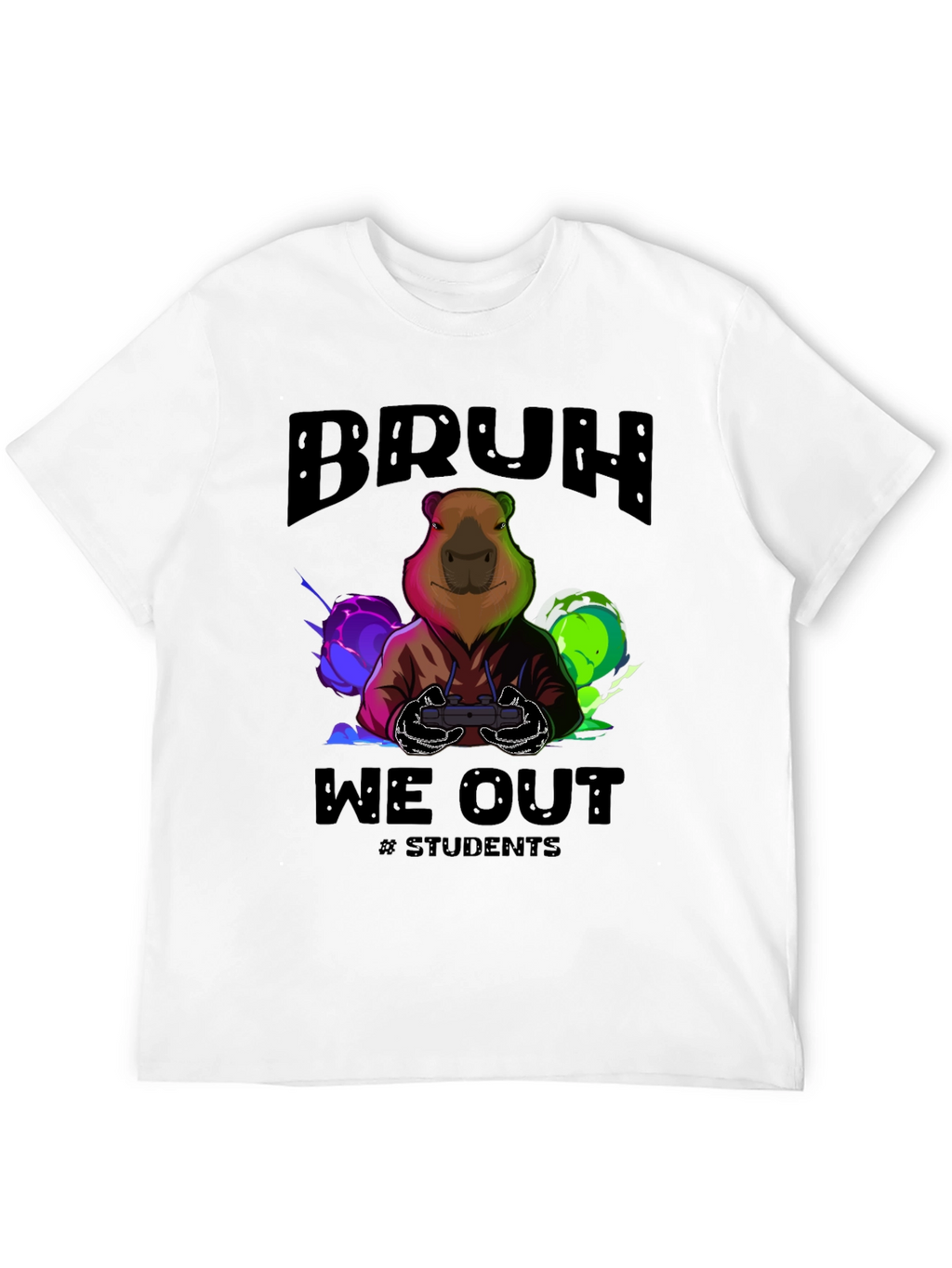 Bruh We Out Student Gamer Graphic T-Shirt