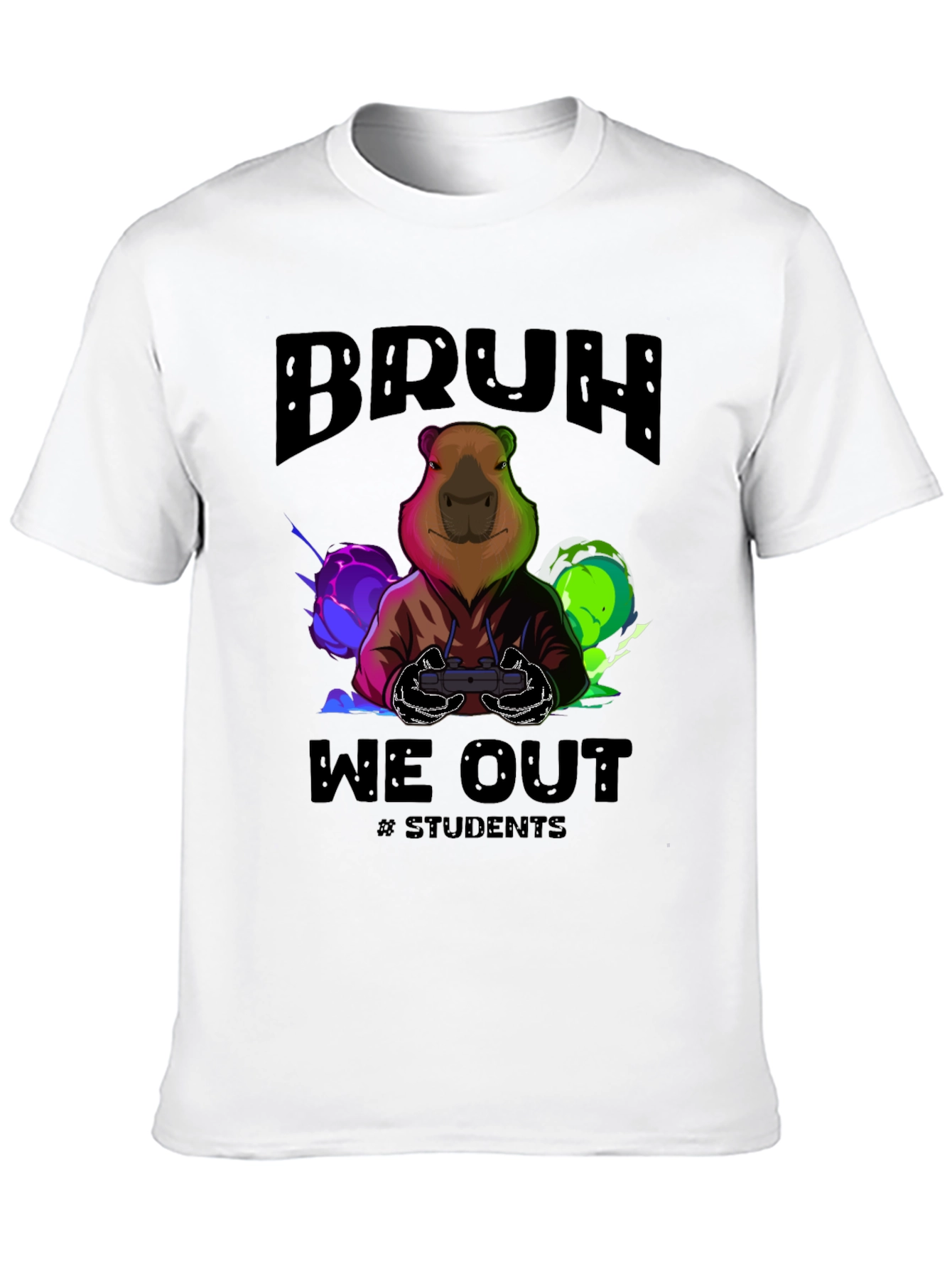 Bruh We Out Student Gamer Graphic T-Shirt