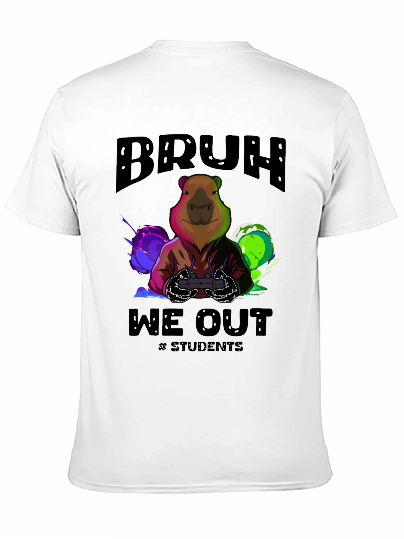 Bruh We Out Student Gamer Graphic T-Shirt