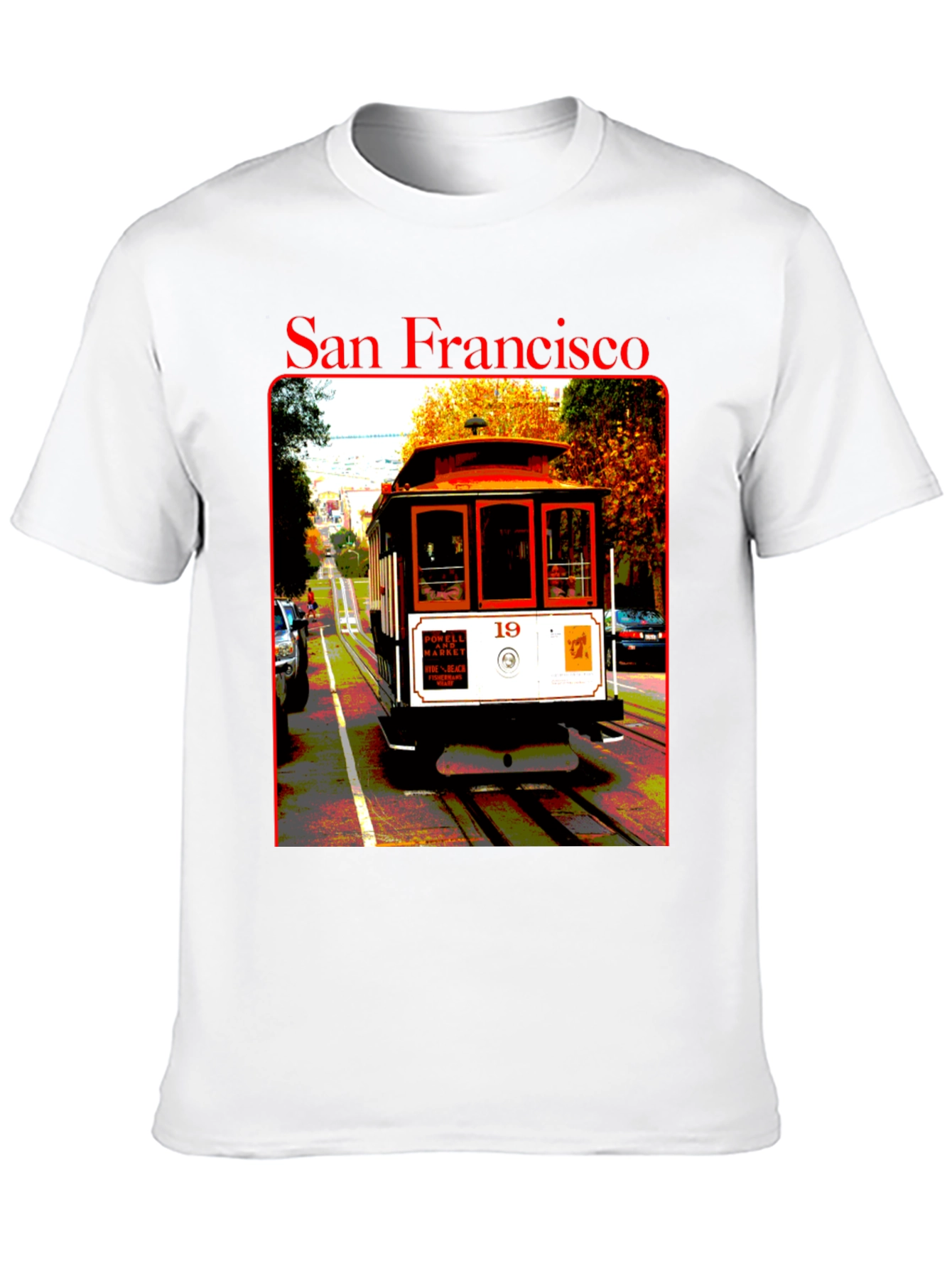 San Francisco Cable Car T-Shirt - Black