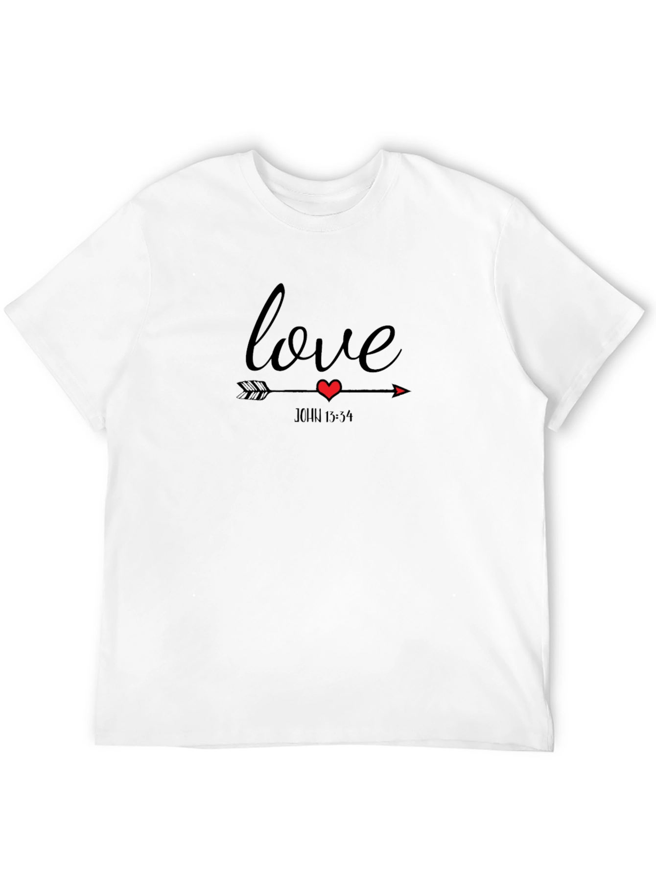Love Arrow Heart T-Shirt - John 15:54 Christian Tee