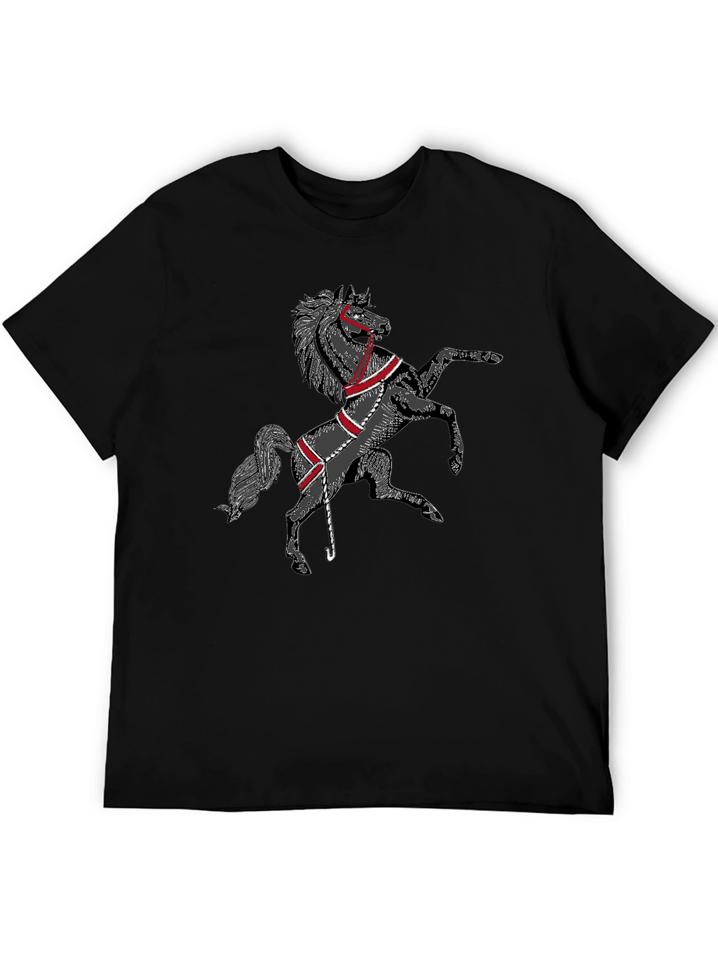 Black Horse Graphic T-Shirt