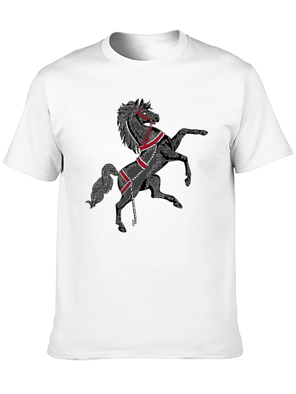 Black Horse Graphic T-Shirt