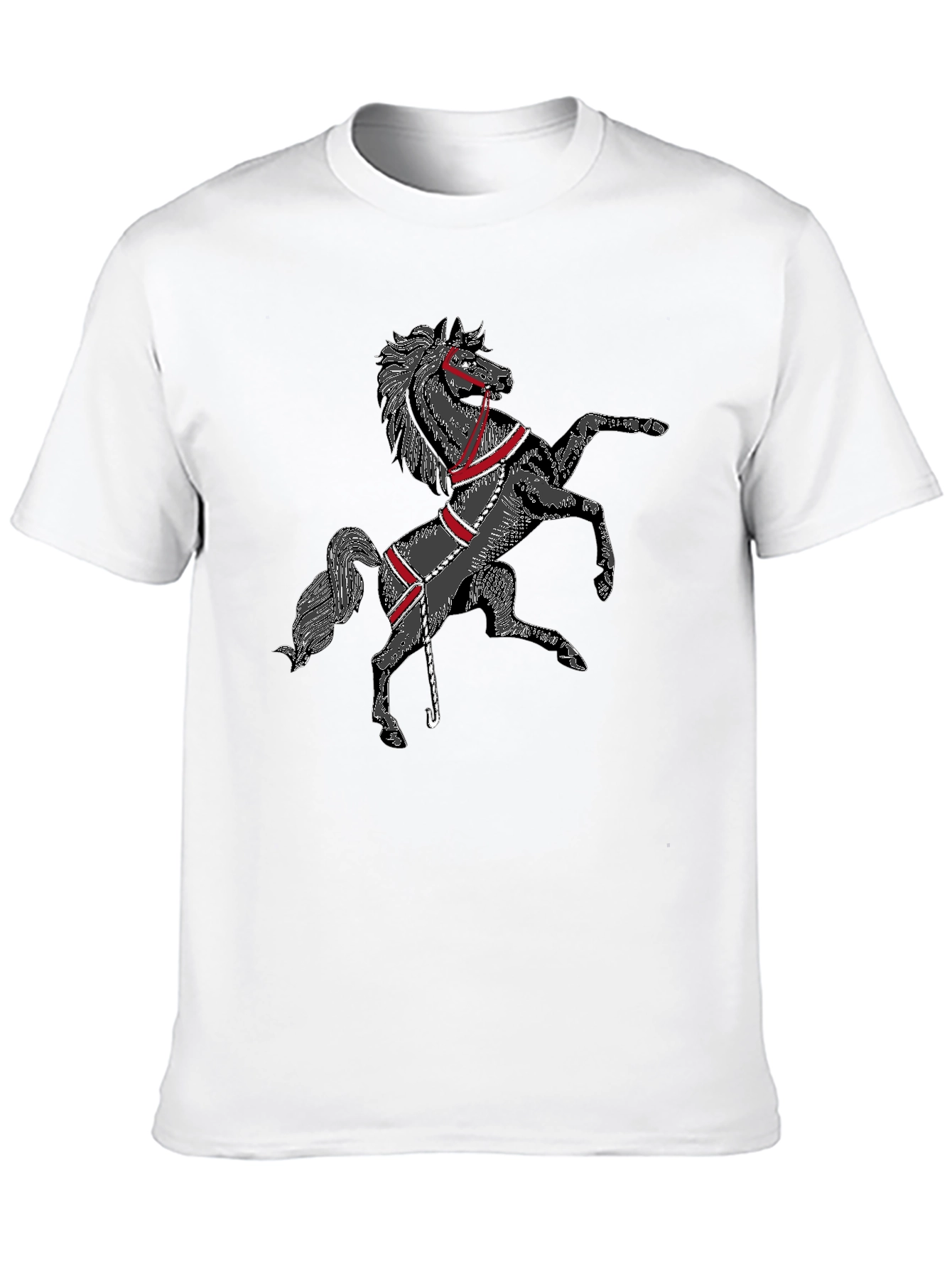 Black Horse Graphic T-Shirt