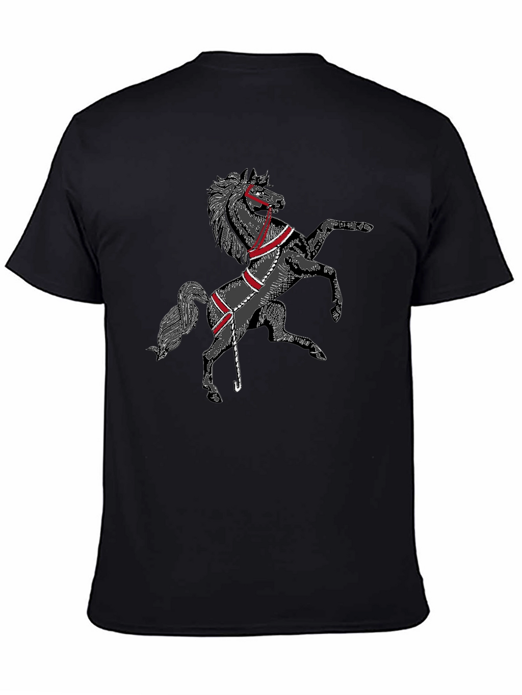Black Horse Graphic T-Shirt