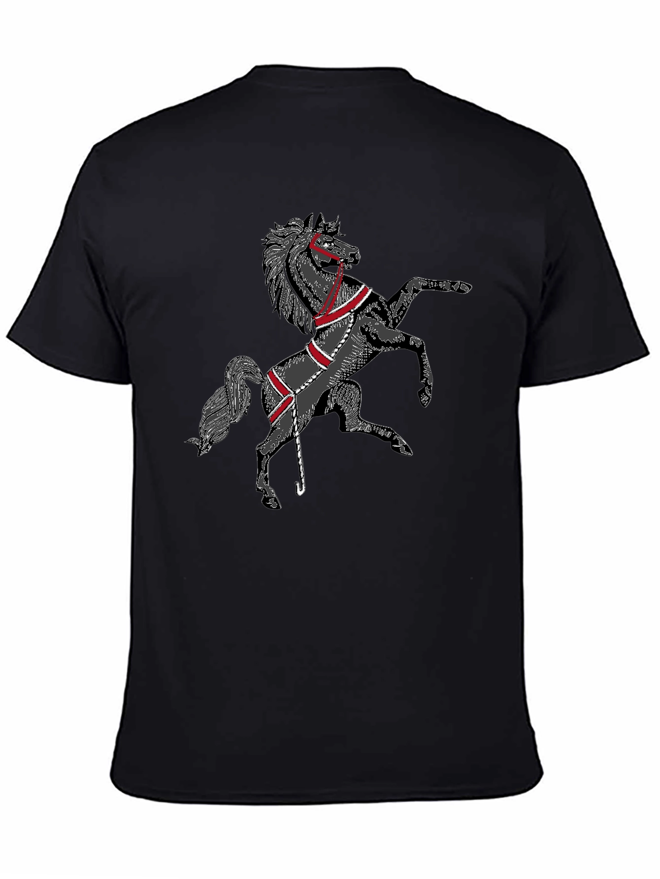 Black Horse Graphic T-Shirt