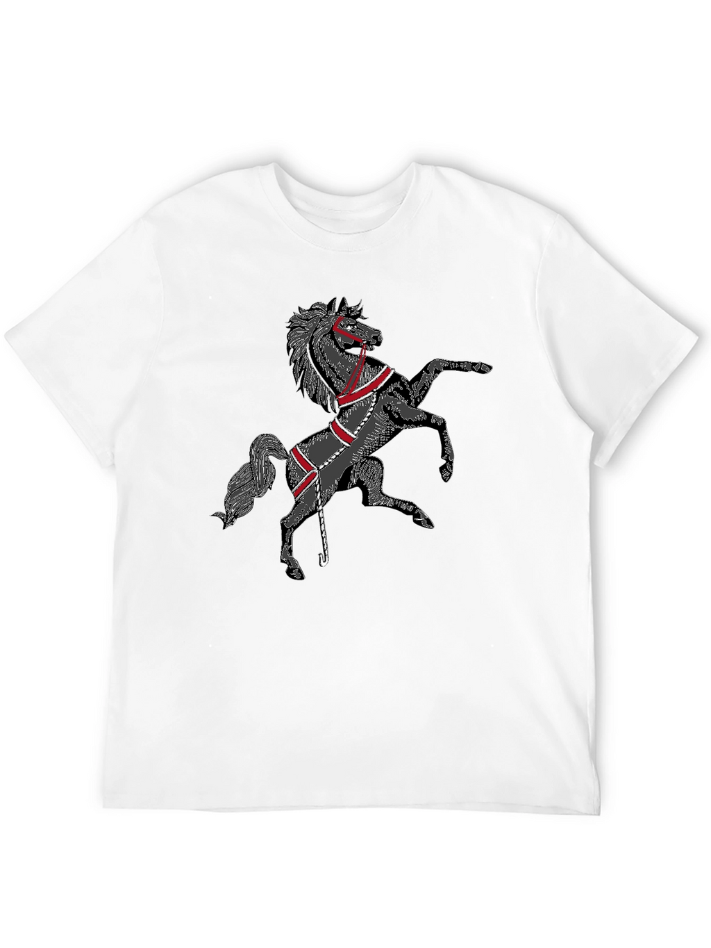Black Horse Graphic T-Shirt