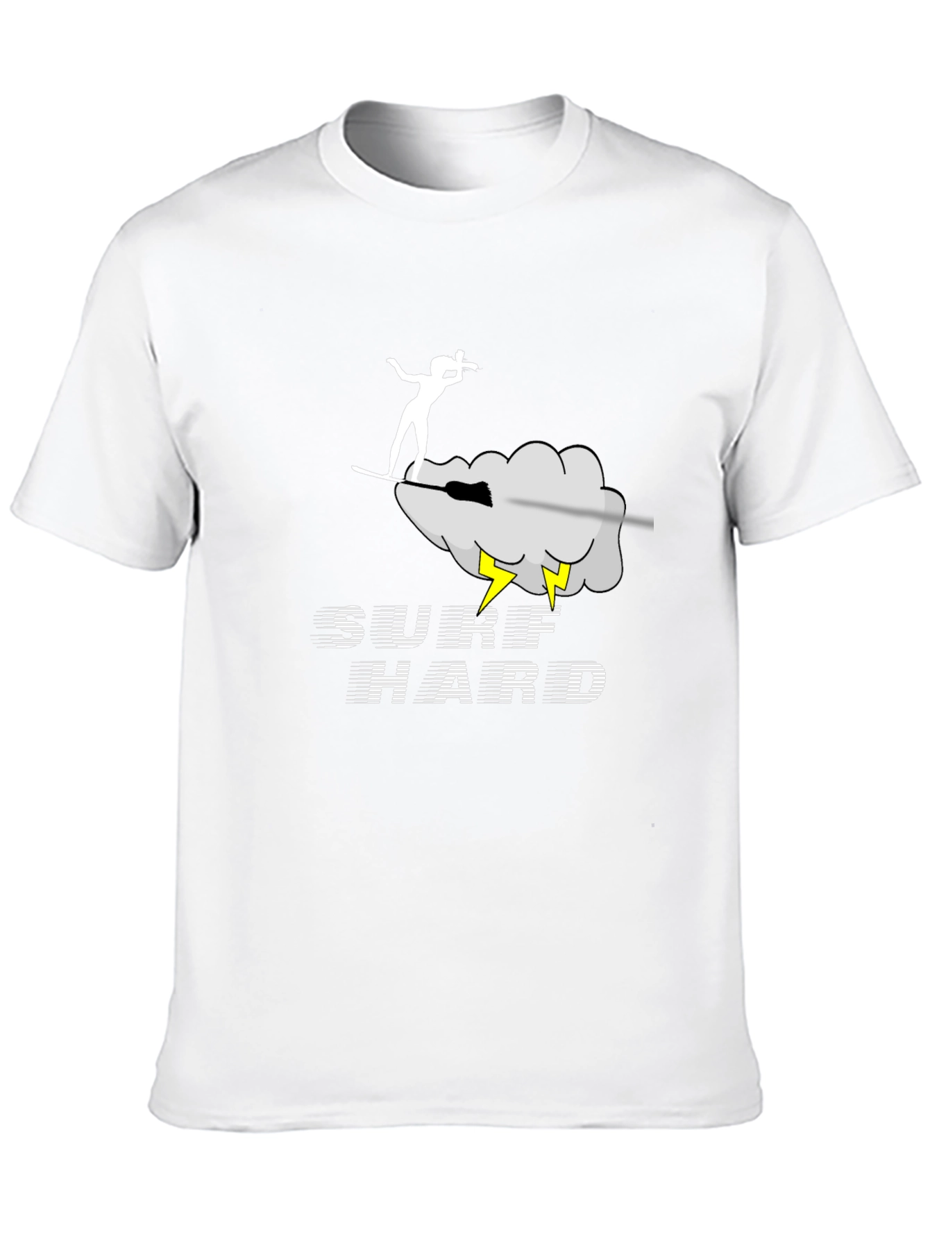Surf Hard Graphic Tee - Black